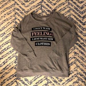 Gray Graphic Sweatshirt